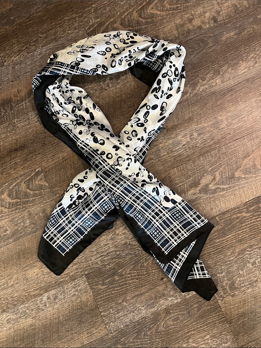 Silk Patterned Women's Scarf